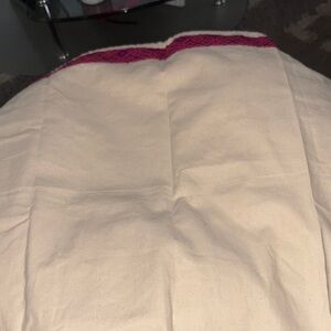 Cream Bag with Pink Trim by Tory Burch